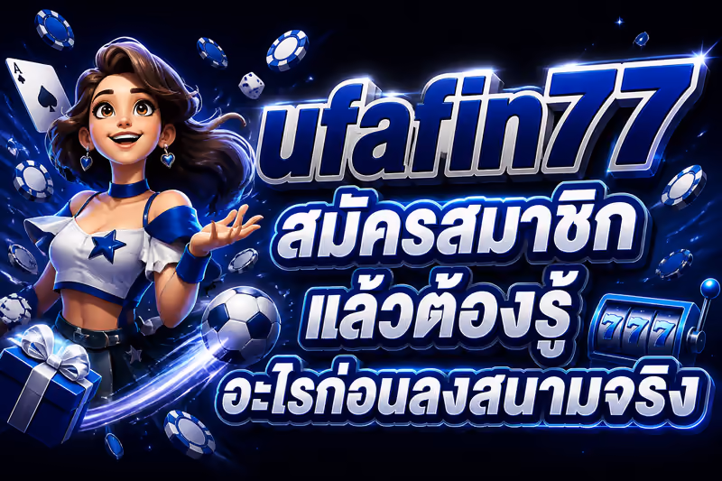 ufafin77 สมัครสมาชิกแล้วต้องรู้อะไรก่อนลงสนามจริง
